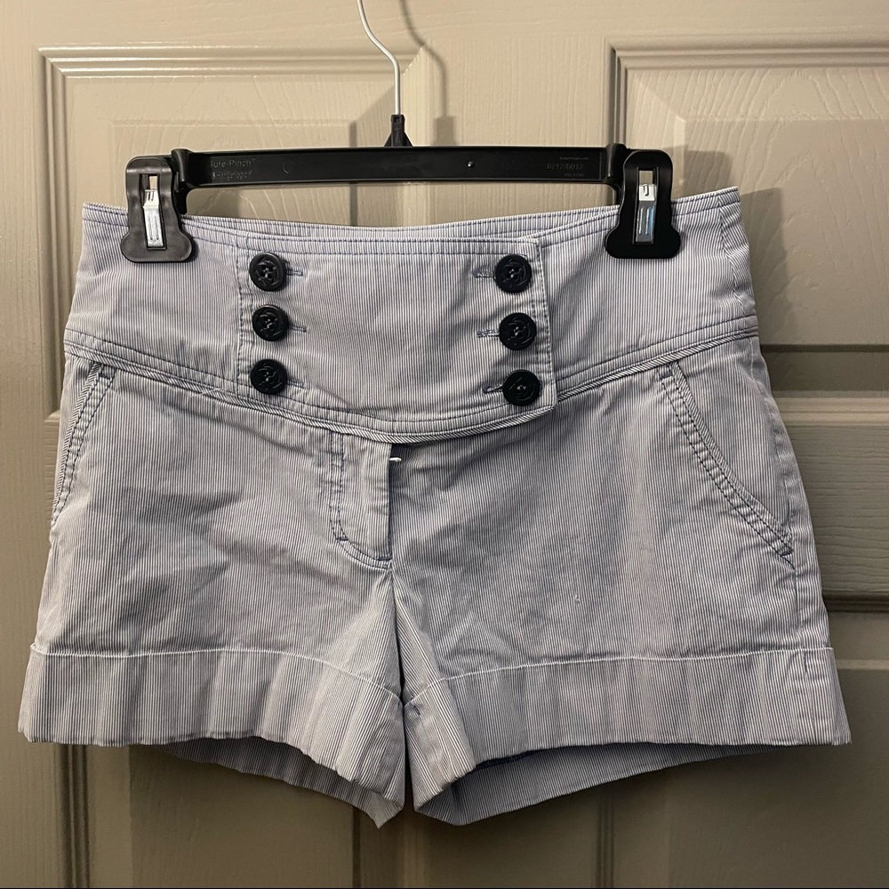 NAUTICAL STRIPED HIGH-WAISTED SHORTS H&M